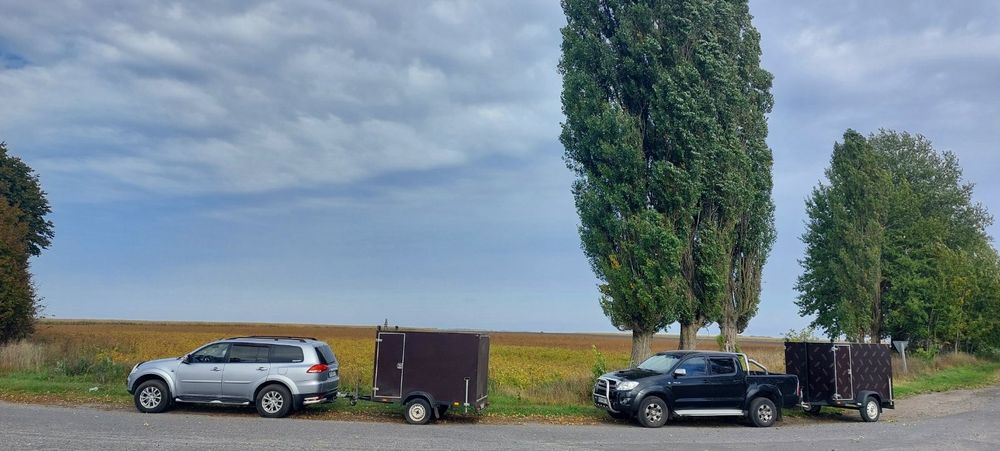 Причіп фургон, прицеп для внесення ЗЗР дронами.