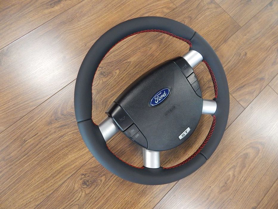 Ford Mondeo Mk3 ST nowa skóra czerwona nić poduszka multi