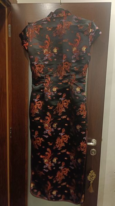 Bonito Vestido de seda Chinês