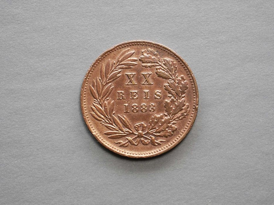 Moeda XX Réis 1883 D. Luis I