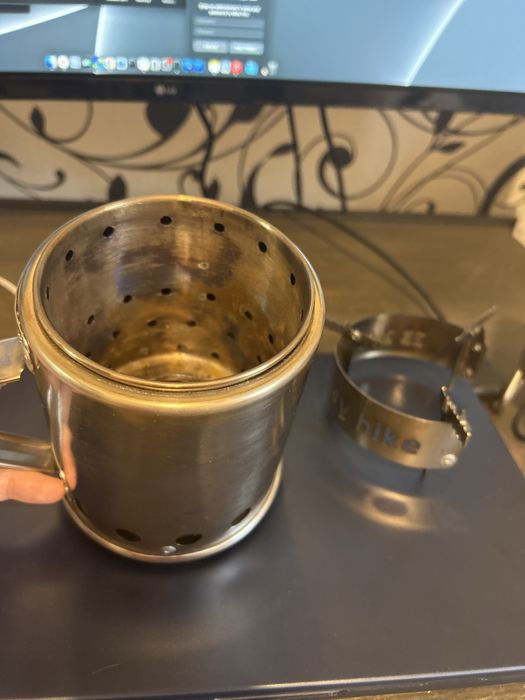 Печка щепочница нерж двойная стенка