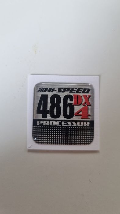Naklejka 486 DX4 sticker na obudowe 3D