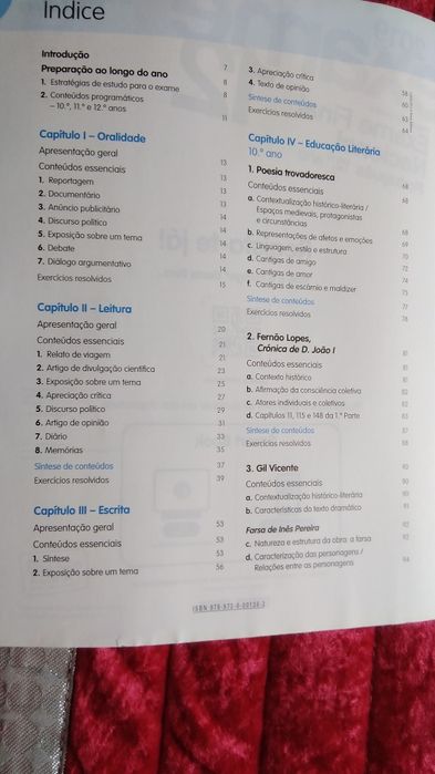 Livro de exame Português 12° ano da Porto Editora de 2019