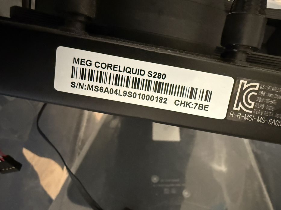 MSI MEG CoreLiquid S280 rgb aio