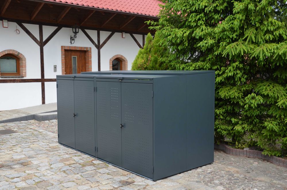 Wiata Altana Śmietnikowa Blaszak Zabudowa Obudowa Koszy 660/1100 L