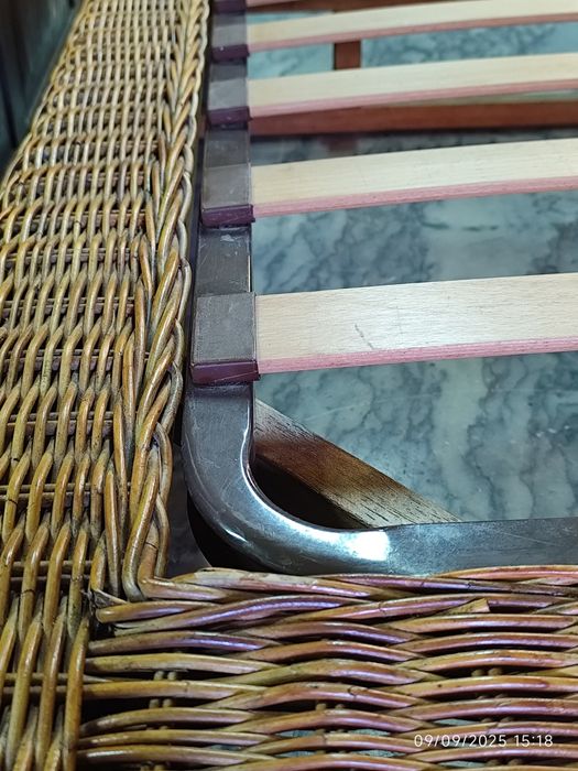 Chaise longue em vime