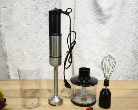 Потужний блендер 1200Вт! Ручний блендер RB-2307 Погружний Rainberg 5в1