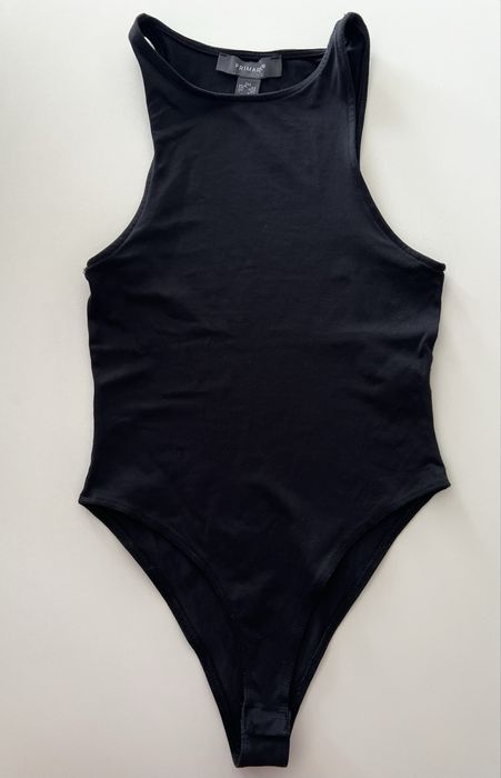 Боді 2xs xs s бодік масло чорний гладкий primark