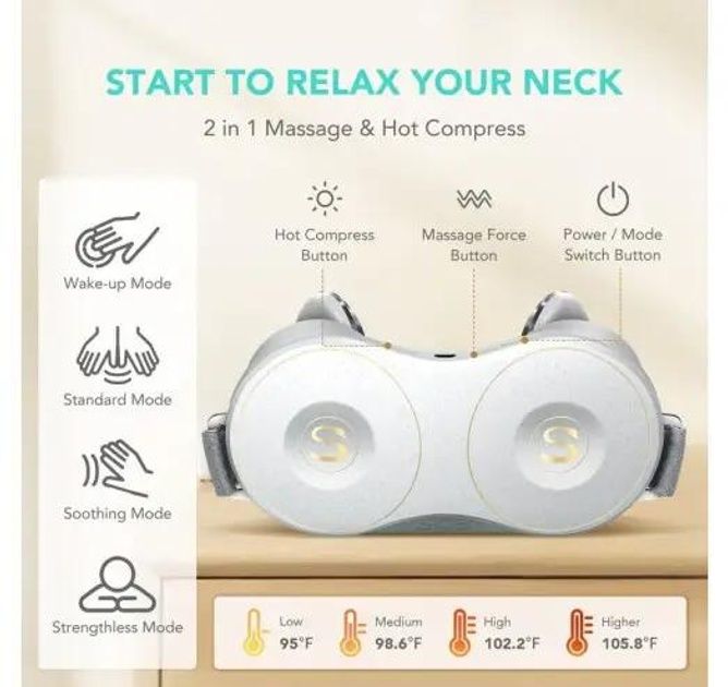 ПРОФЕСІЙНИЙ якісний Акумуляторний ПОТУЖНИЙ Масажер SKG H7 Max. НОВИЙ