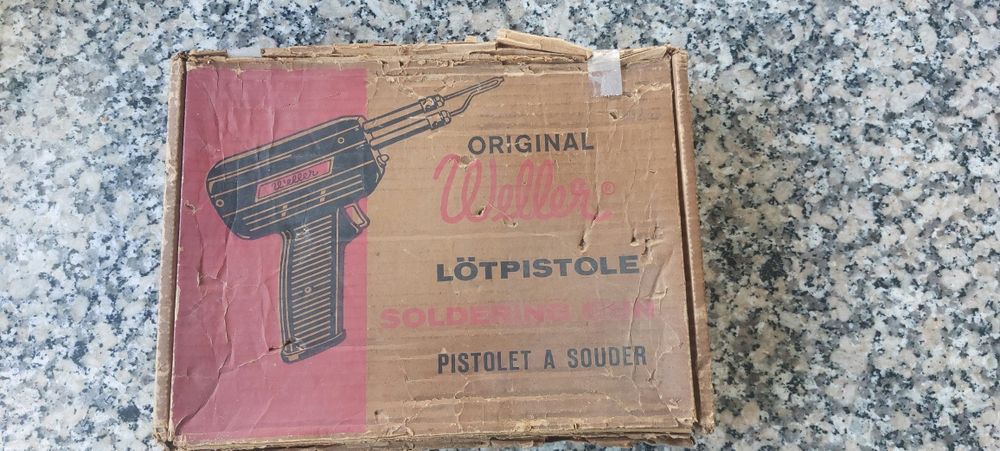 Pistola de soldar antiga