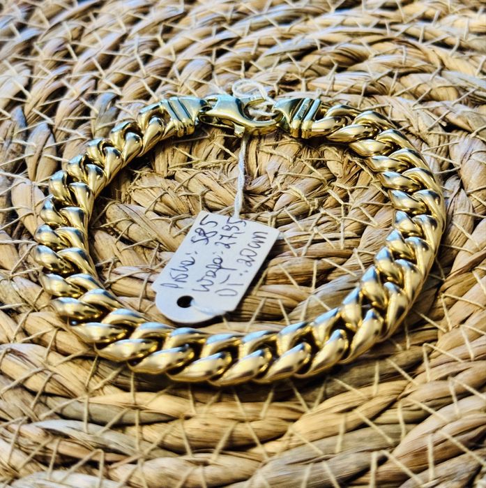 Bransoletka Pancerka złota 585 27.9 g 20cm