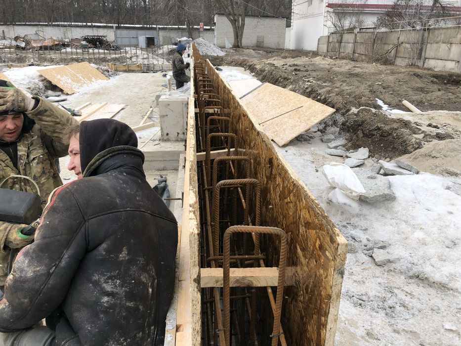 Монолитные работы, бетонирование