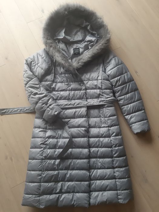 Plaszcz pikowany Moodo rozm M 38 szary