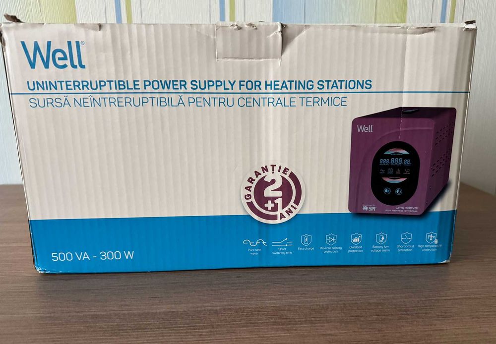 ИБП 500 Вт с чистой синусоидой под внешний аккумулятор