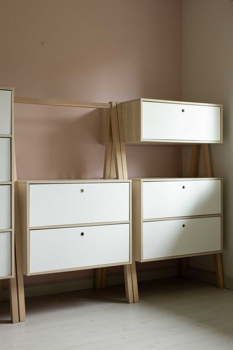 Komplet zestaw mebli VOX Spot Young szafa komoda biurko łóżko lampa