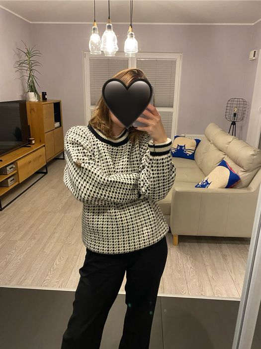 Gruby sweter norweski 100% wełna