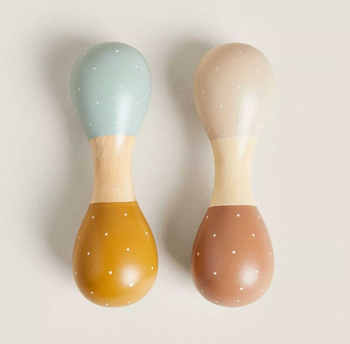 Zara Home Maracas De Madeira Para Criancas Ovo Shake