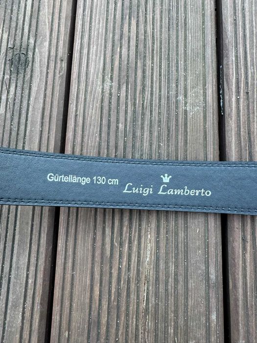 czarny męski skórzany pasek Leather belt