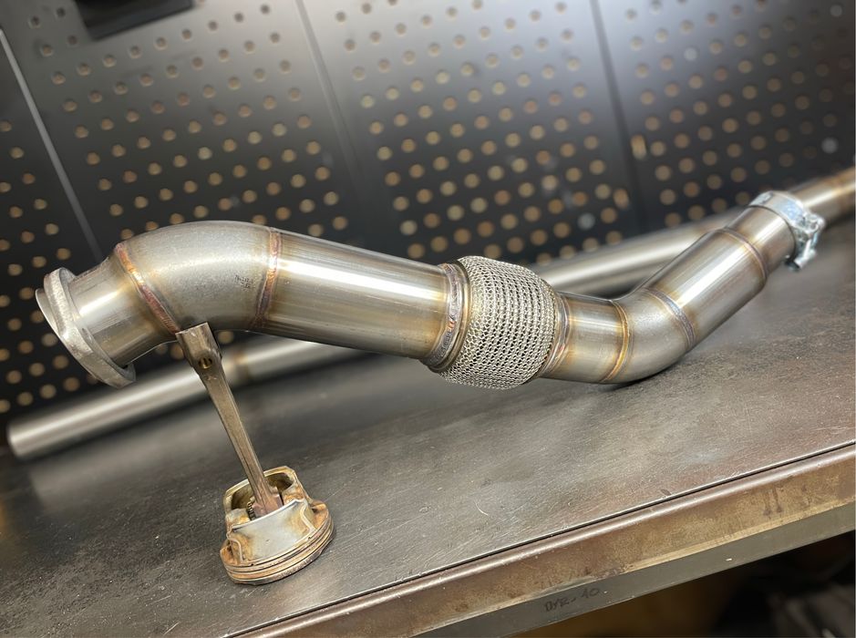 Downpipe 3” BMW e39 525d 530d m57 pełny decat
