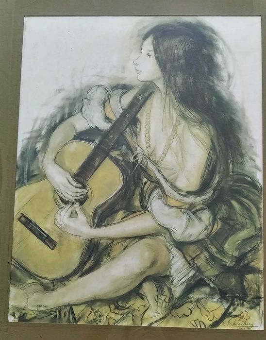 Litografias; Sonho de um Fado ou Lavadeiras no Rio