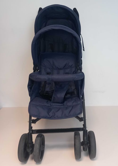 Bambisol Bliźniaczy Wózek Spacerowy dla dzieci do 15kg B231 podwójny