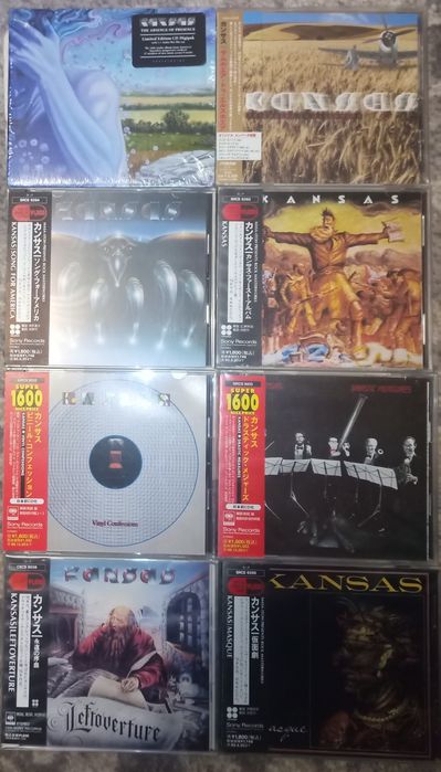 Kansas. Yes. GENESIS. Phil Collins.Tony Banks.Фірмові CD. Japan CD.