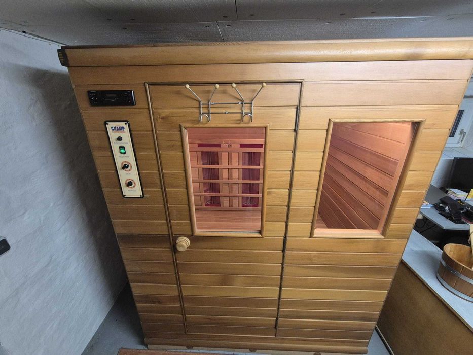 Sauna FIŃSKA+INFRARED nowy piec zewnętrzna z dachem 2w1 OGRODOWA OGRÓD