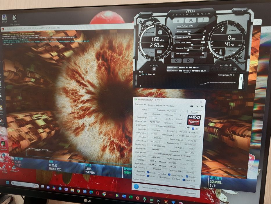 видеокарта Sapphire RX 580 Nitro + Special Edition 8gb как новая