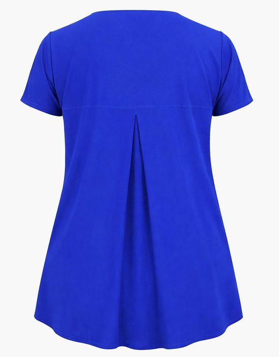 Tunika chabrowa z przedłużanym tyłem 4XL - 58/60