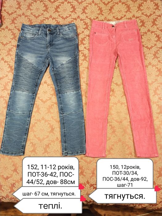 Штани дитячі, підліткові