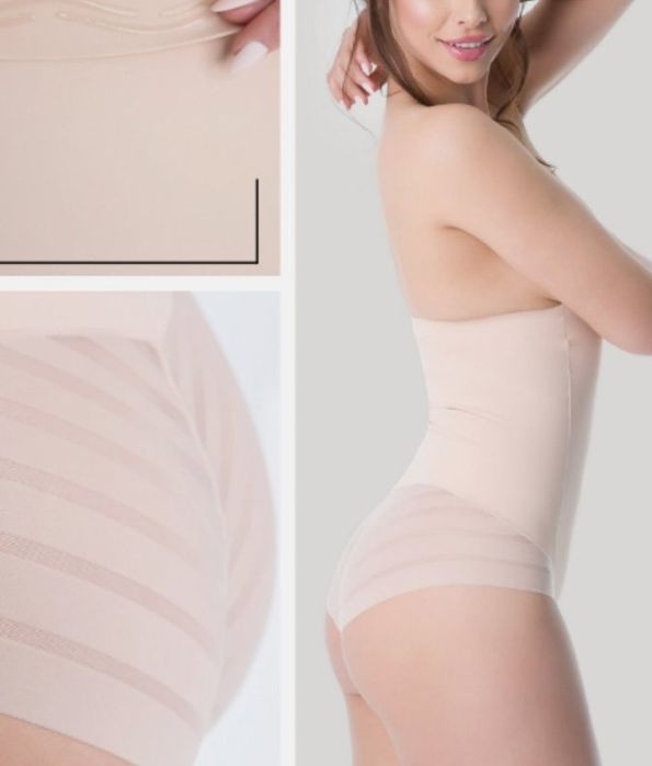 JULIMEX L /40 wyszczuplające  bez szwowewysoka talia cieliste