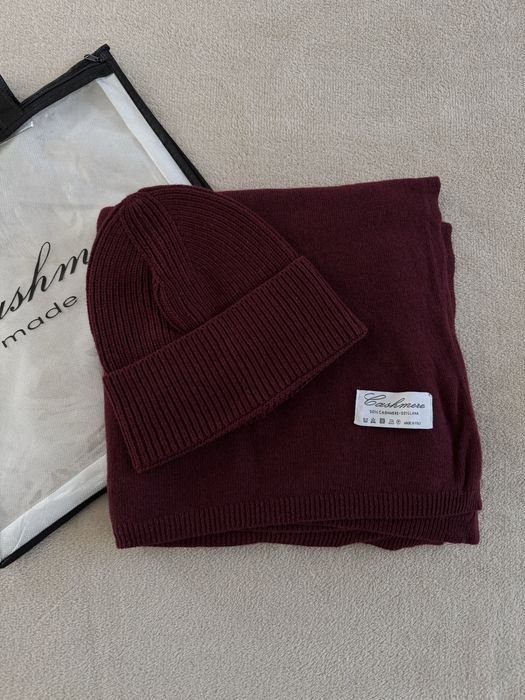 Komplet kaszmirowy 50% kaszmir 50% wełna Cashmere made in italy