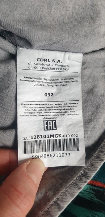 Nowa sukienka dla dziewczynki Cocodrillo rozm. 92