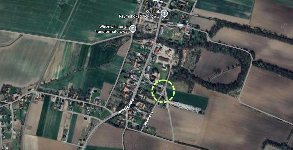 Działka budowlana 1000m2 Rogów Sobócki