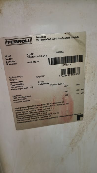 Płyta główna Ferolli Domina Oasi C 24 E