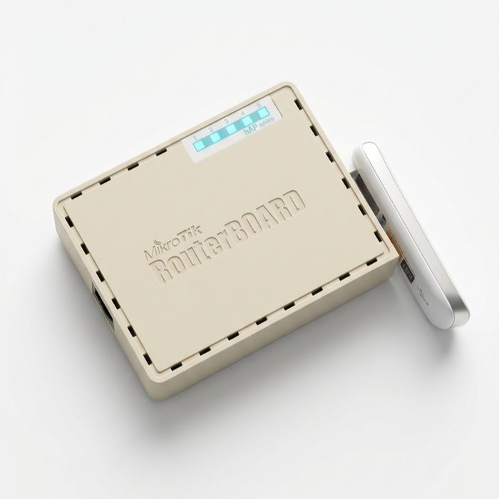 Комплект для стабільного інтернету: MikroTik hAP + 4G LTE модем Huawei