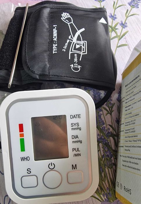 Medidor tensão arterial Termômetro sem contato Oxímetro dedo portátil