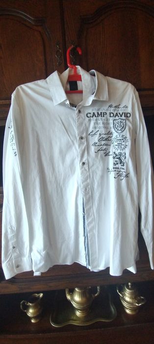 Koszula Camp David Piękne srebrne Hafty