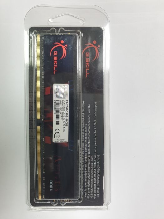 Модуль пам'яті для комп'ютера DDR4 16GB (1x16GB) 2666 MHz AEGIS G.Skil