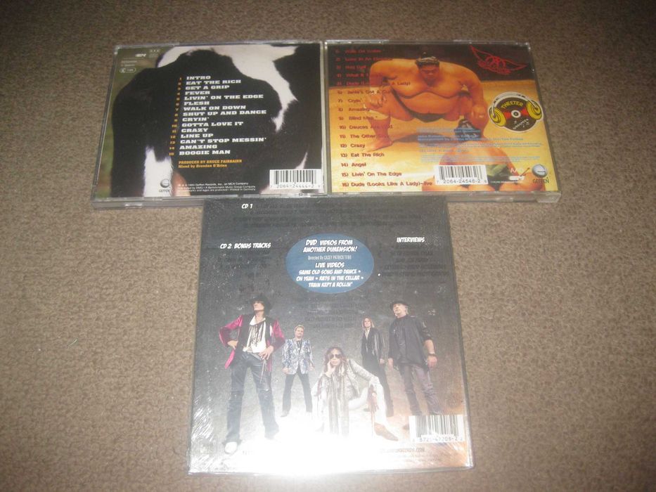 3 CDs dos "Aerosmith"