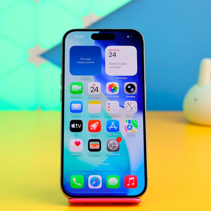 Смартфон Apple iPhone 15 Pro 128GB Natural (159132) Б/У З ГАРАНТІЄЮ