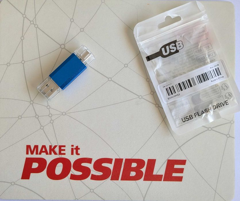 PEN Drive USB 256GB - USB-A + USB-C *NOVA*