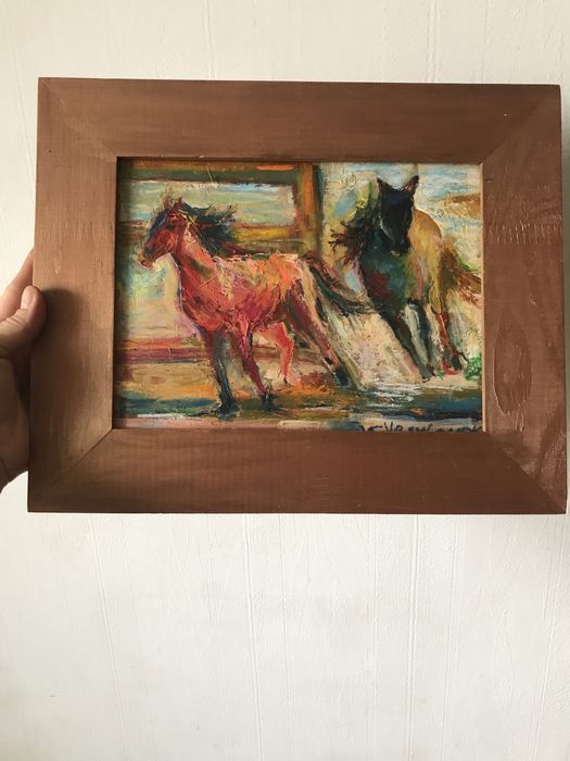 Картина масло 13х18 Цветы Натюрморт Масляная Живопись