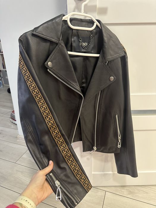 Шкіряна куртка Fendi — zdjęcie 3