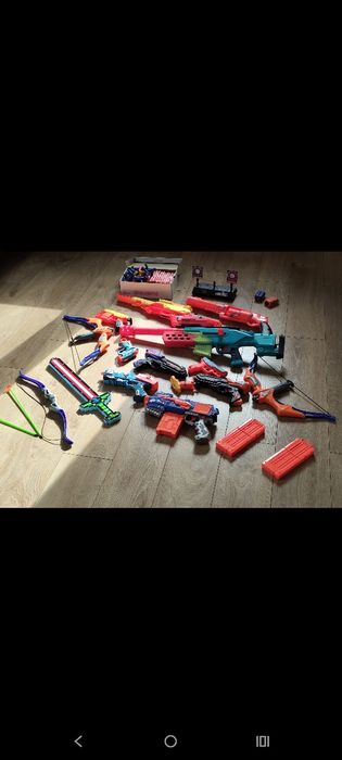 Pistolety NERF duzy zestaw