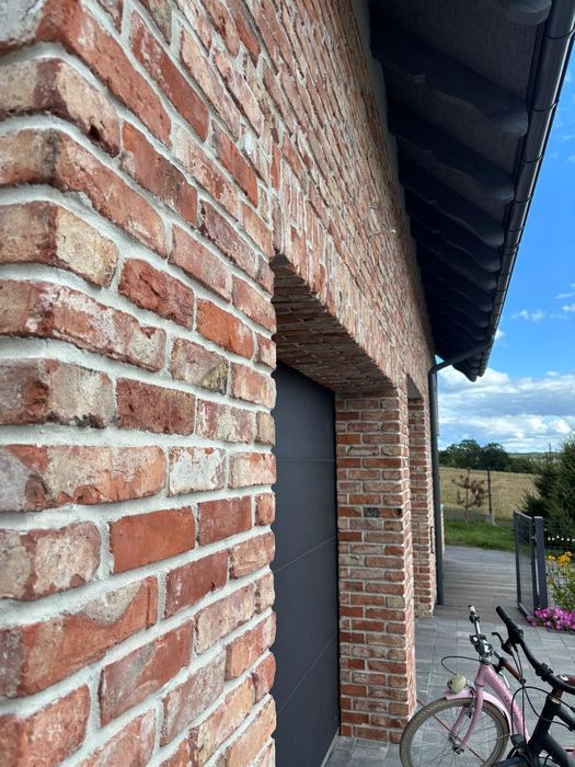 Płytki z CEGŁY Rozbiórkowej- LICO/BOK cegły 1m2 RETRO