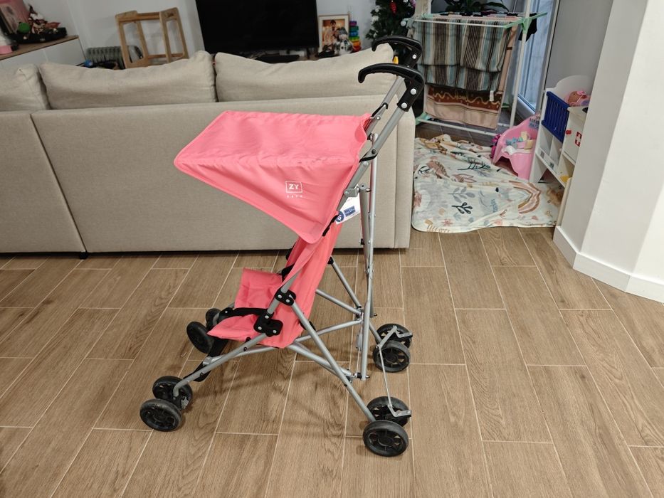 Carrinho Bengala ZY Safe Road 2 Rosa