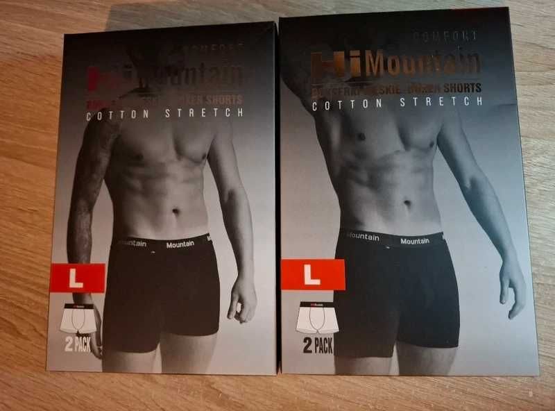 Majtki bokserki męskie 4 pary HiMountain L