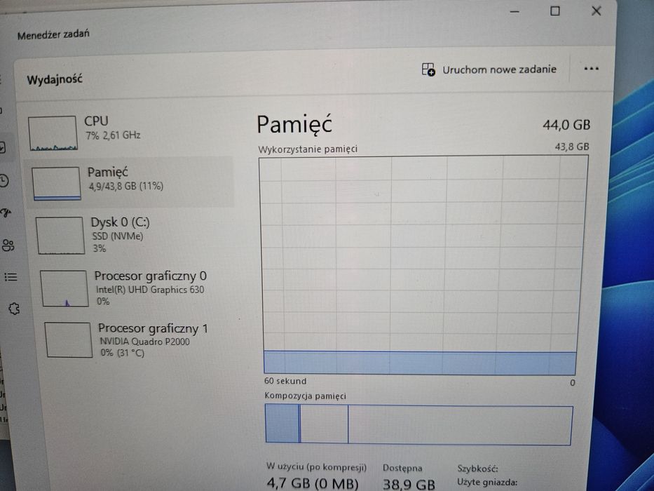 Laptop HP AI 4K i9 12x4.80GHz 32GB RAM NVIDIA GeForce 20GB GAMING Gwar