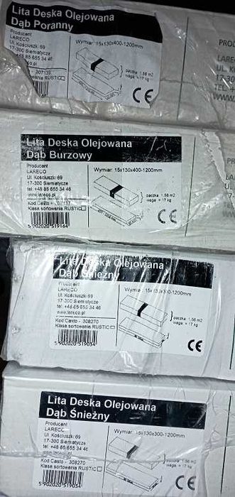 Deska lita Dąb Visby końcówki nowe